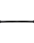 Front view of a 5,200 pound capacity bare beam round straight trailer axle.