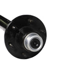 Close up of a 5,200-pound capacity round straight trailer axle idler hub.
